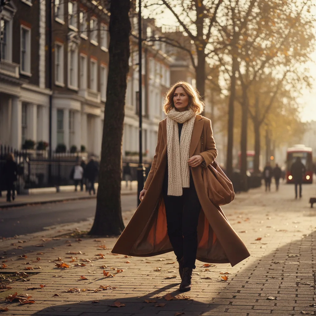 How to wear a long wool coat without looking swamped